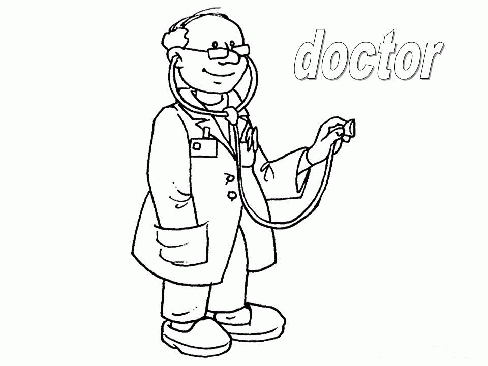 Plansa de colorat cu Doctor 29 22